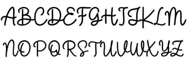 Halmera フォント 大文字