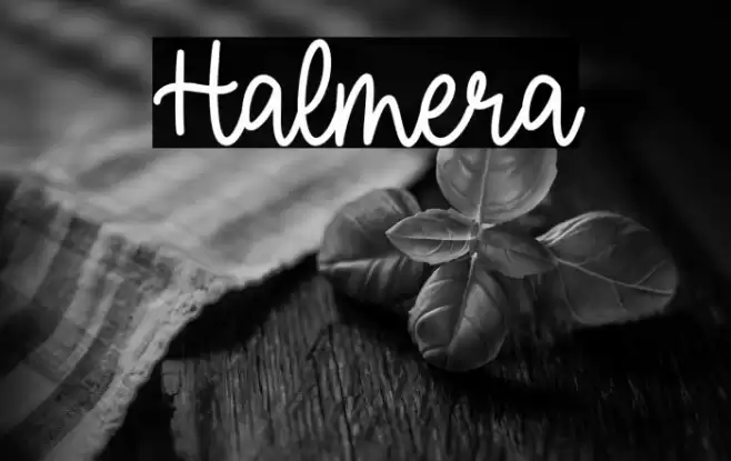 Halmera Font examples
