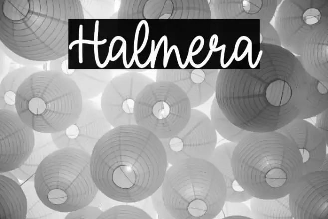 Halmera Font examples