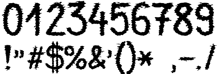 Halny Schriftart Anderer Schreiben
