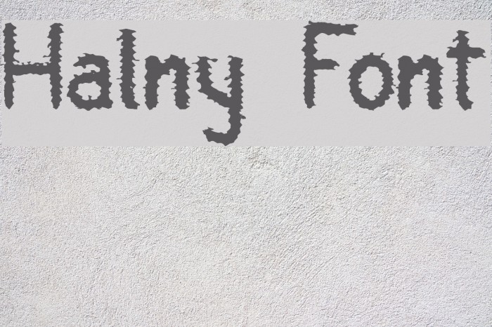 Halny Schriftart examples