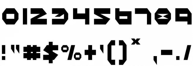 Halo Condensed Font OTHER CHARS