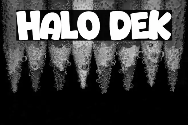 Halo Dek Font examples