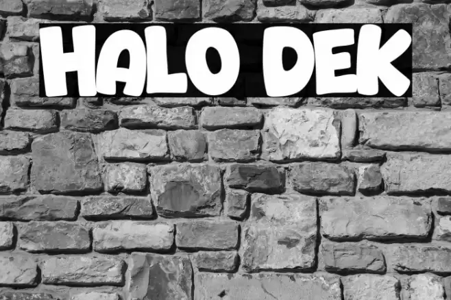 Halo Dek Font examples