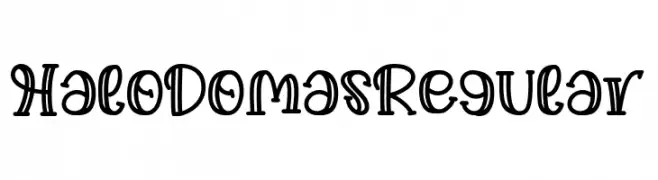 Halo Domas Regular  Frei Schriftart Herunterladen