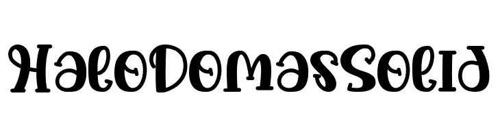 Halo Domas Solid  Fuentes Gratis Descargar