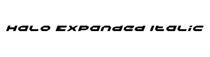 Halo Expanded Italic  नि: शुल्क फ़ॉन्ट्स डाउनलोड