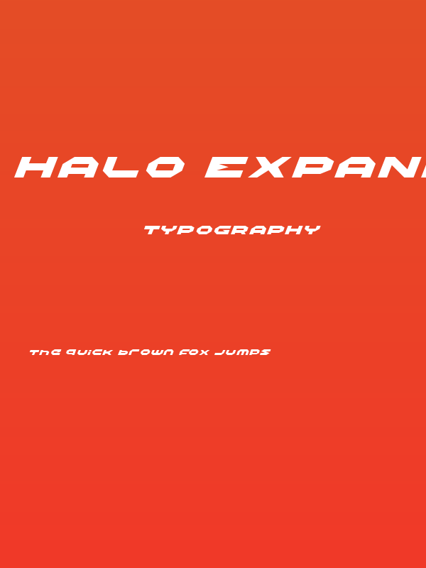 Halo Expanded Italic Poster
