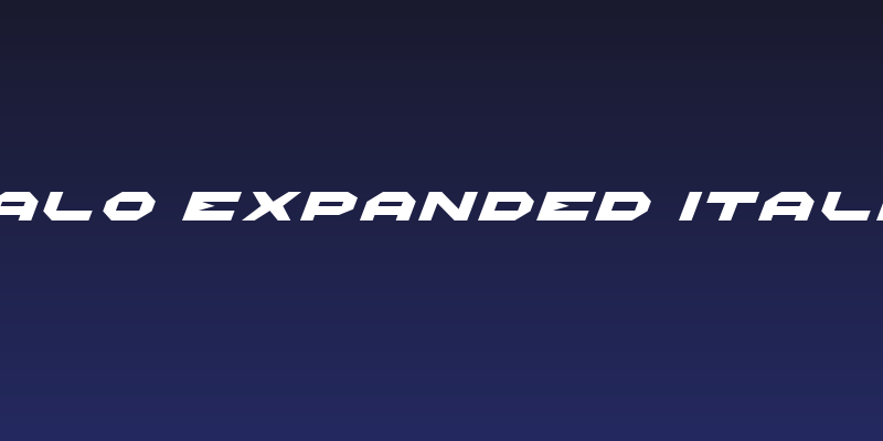 Halo Expanded Italic Social Header