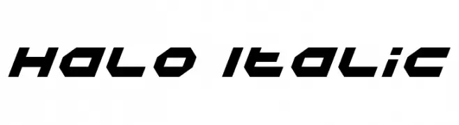 Halo Italic  Free Fonts Download