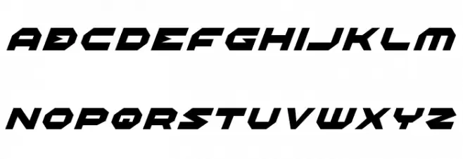 Halo Italic Schriftart Groß