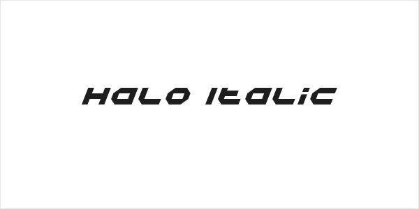 Halo Italic Logo