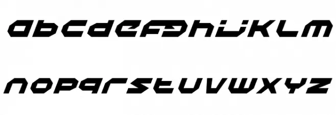 Halo Italic Caratteri MINUSCOLO