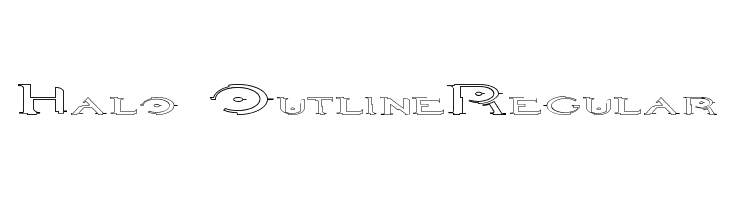 Halo OutlineRegular  Скачать бесплатные шрифты