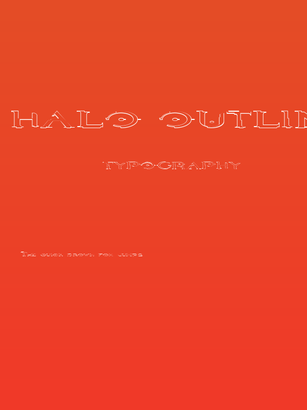 Halo OutlineRegular Poster