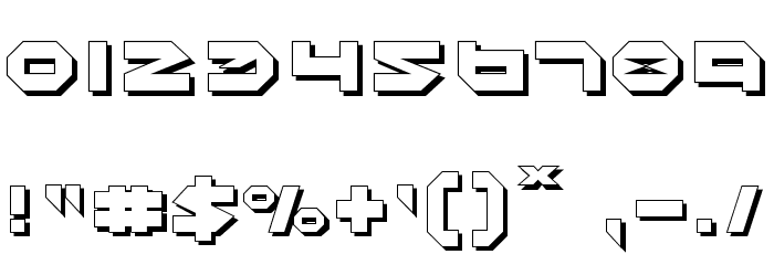 Halo Shadow Font OTHER CHARS