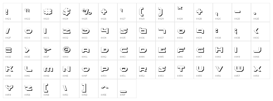 Halo Shadow Character Map