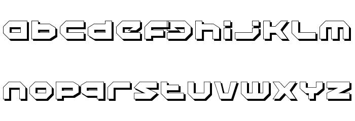 Halo Shadow Font LOWERCASE