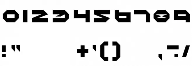 Halo Font OTHER CHARS