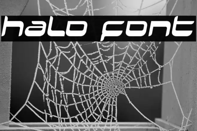 Halo Font examples