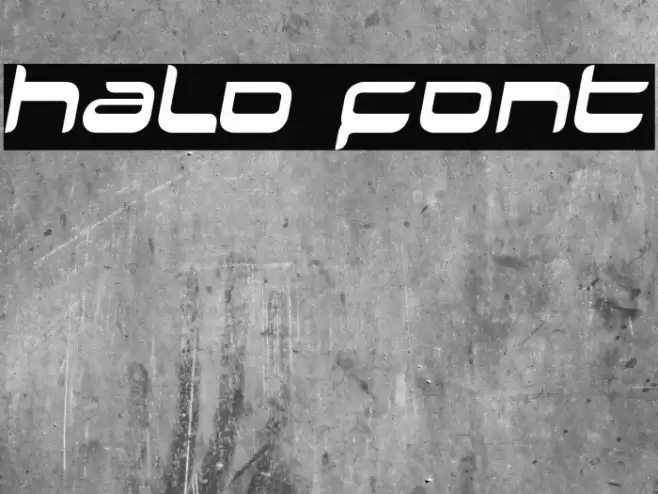 Halo Font examples