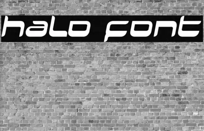 Halo Font examples