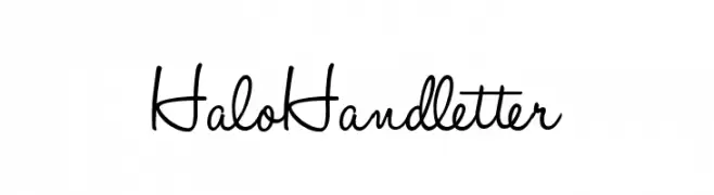 HaloHandletter  Frei Schriftart Herunterladen