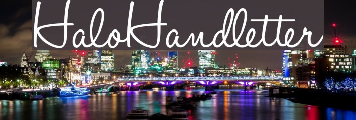 HaloHandletter フォント examples