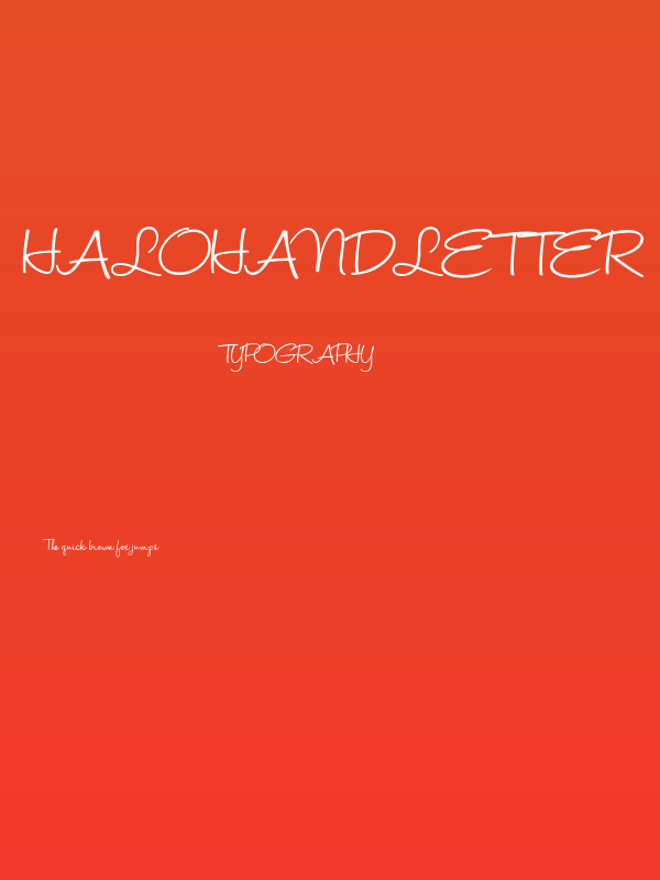 HaloHandletter Poster