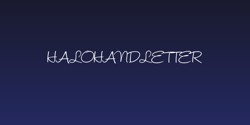HaloHandletter Social Header