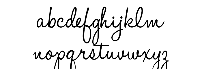HaloHandletter Font LOWERCASE
