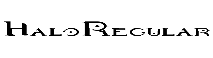 HaloRegular  Free Fonts Download