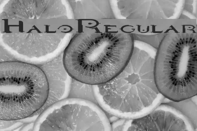 HaloRegular Polices examples