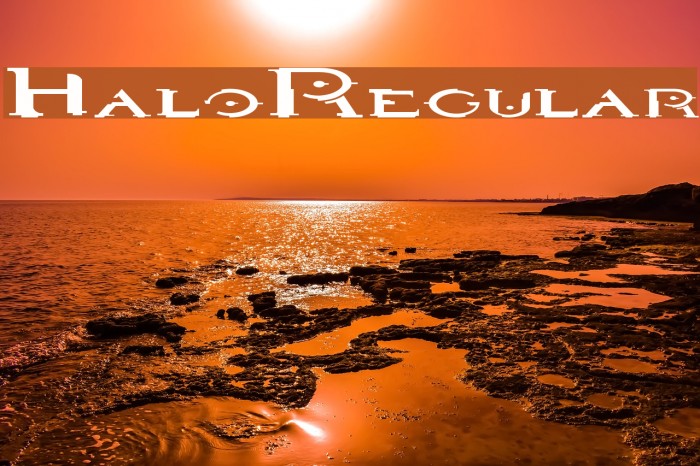HaloRegular Polices examples