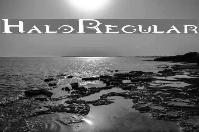 HaloRegular Polices examples