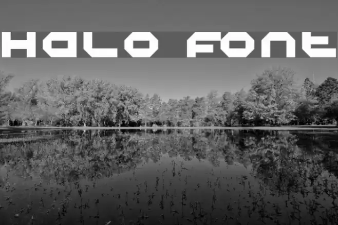 Halo Font examples