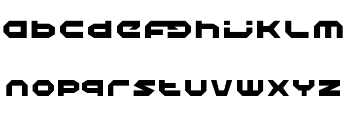 Halo Font LOWERCASE