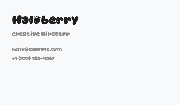 Haloberry Business Card