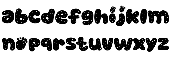 Haloberry Font LOWERCASE