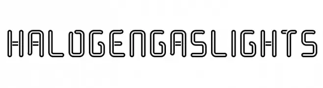Halogen Gas Lights  Frei Schriftart Herunterladen