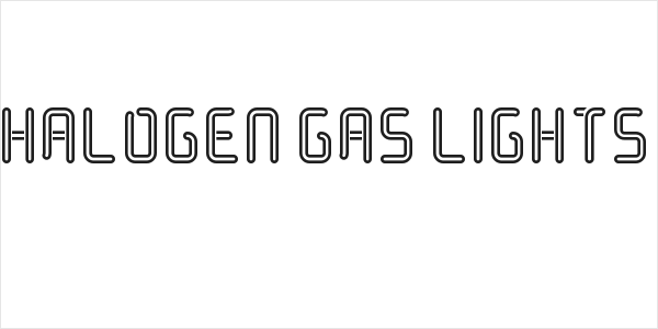 Halogen Gas Lights Logo