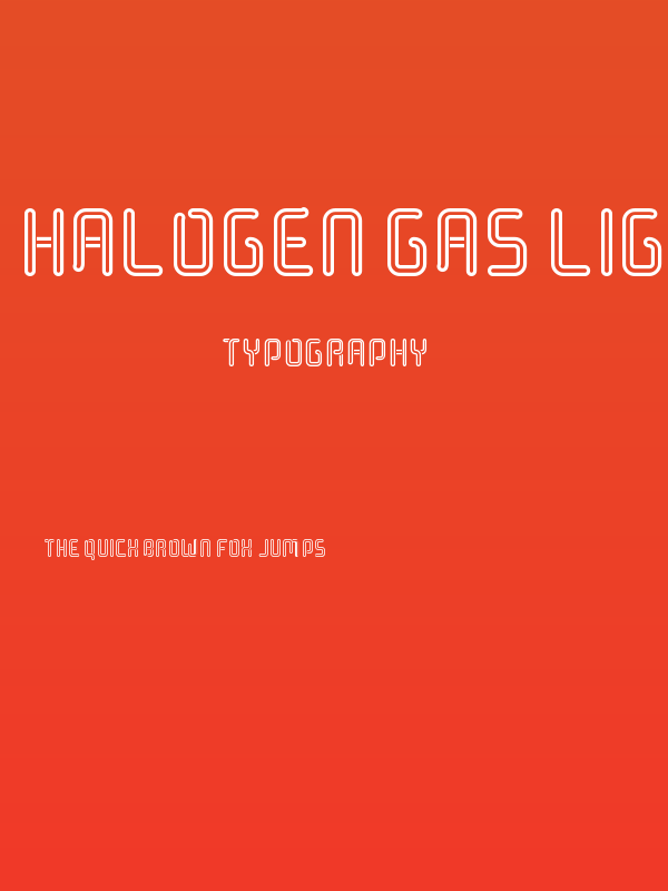 Halogen Gas Lights Poster