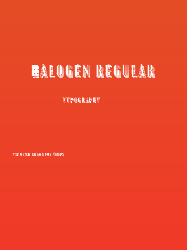 Halogen Regular Poster