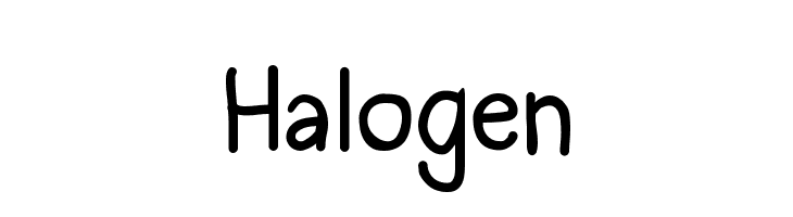 Halogen  Скачать бесплатные шрифты