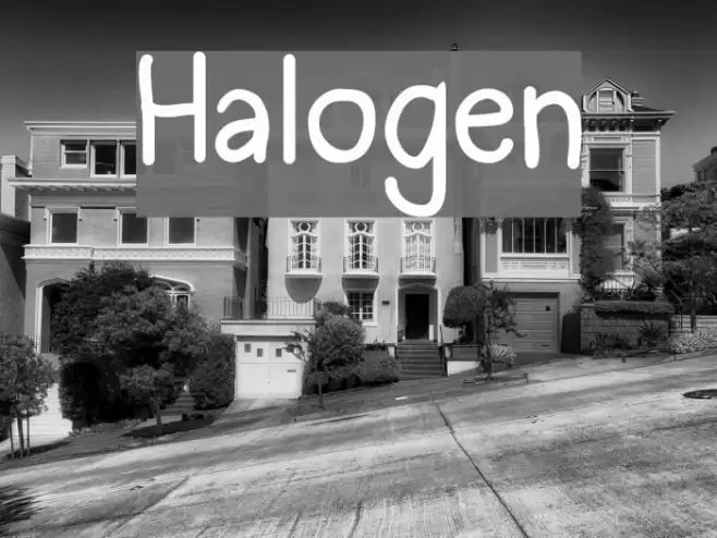 Halogen Font examples