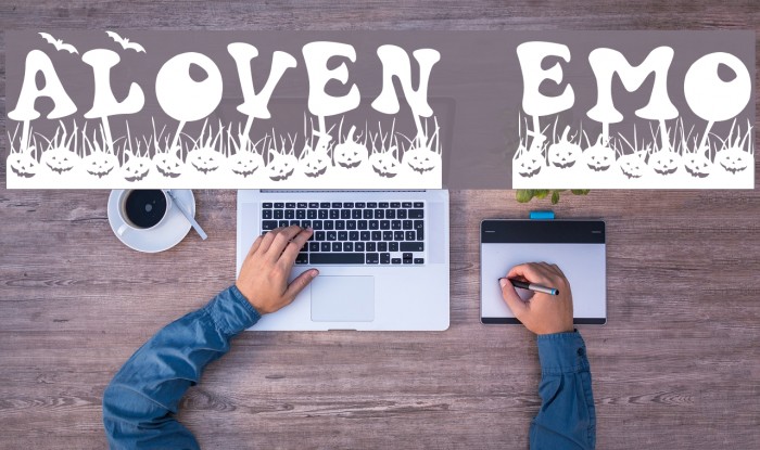 Haloven Demo Font examples
