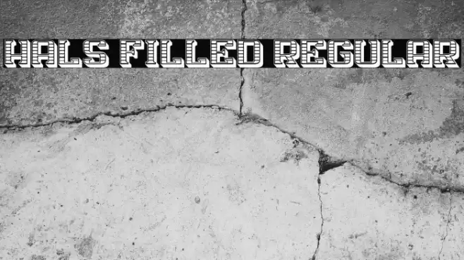Hals Filled Regular Font examples