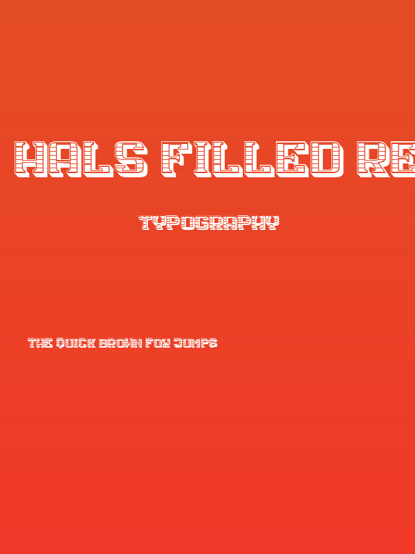 Hals Filled Regular Poster