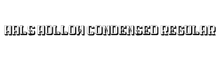 Hals Hollow Condensed Regular  font caratteri gratis