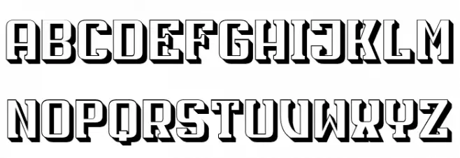 Hals Hollow Condensed Regular Шрифта ВЕРХНИЙ